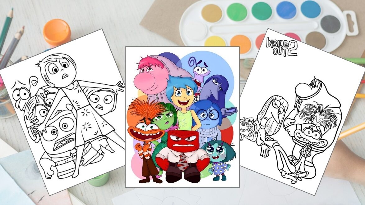 Inside Out Coloring Pages Printable Coloring Pages PDF Free