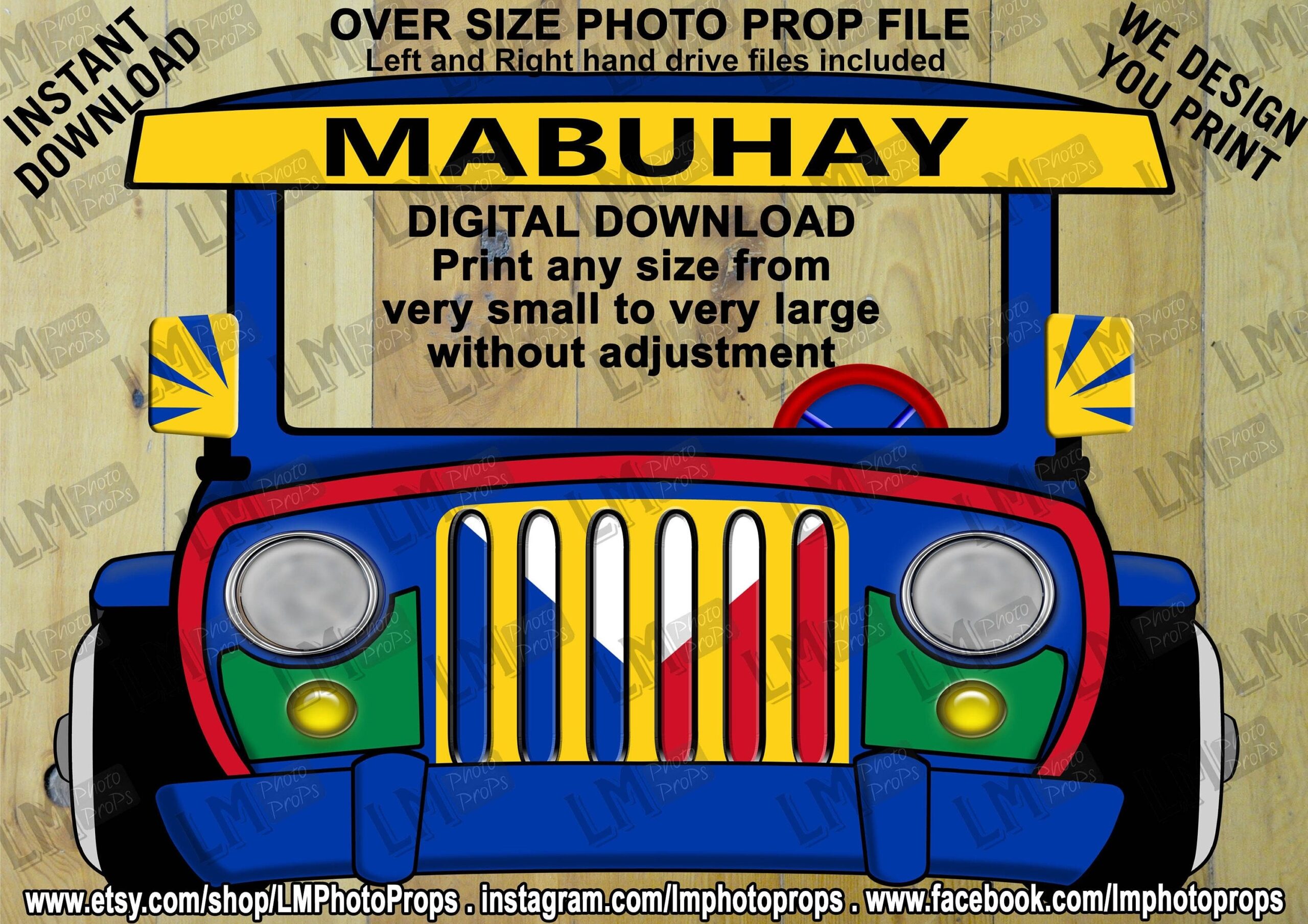 INSTANT DOWNLOAD Jeepney Dyipni Giant Car Prop Philippines Public