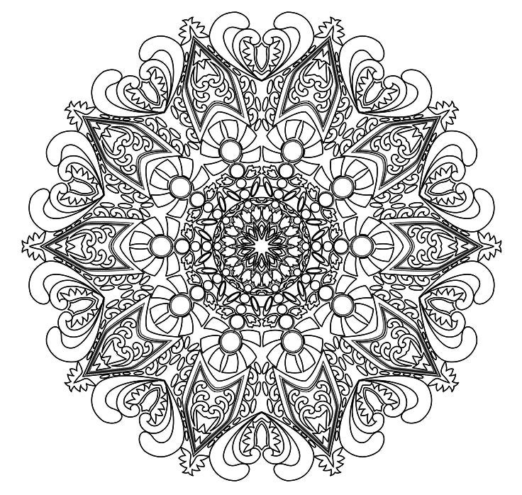 Intricate Design Coloring Pages Coloring Home