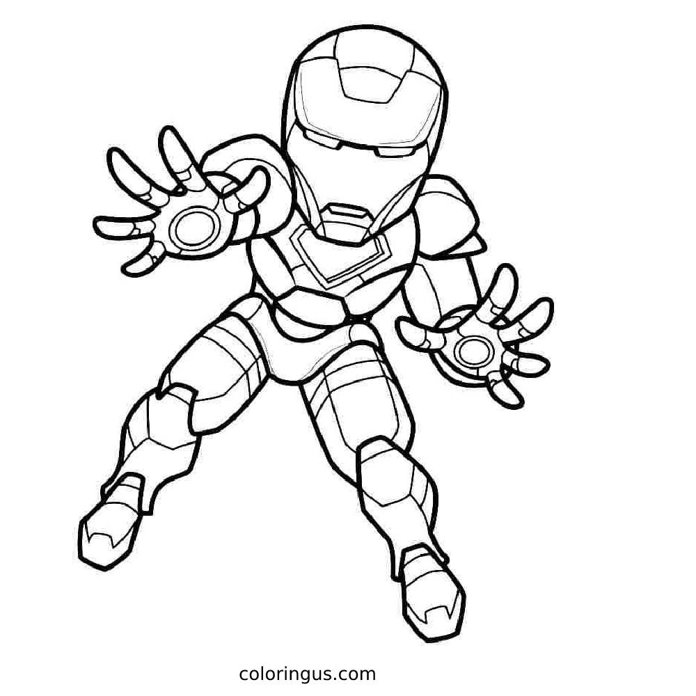 Iron Man Coloring Pages Free Printable PDF
