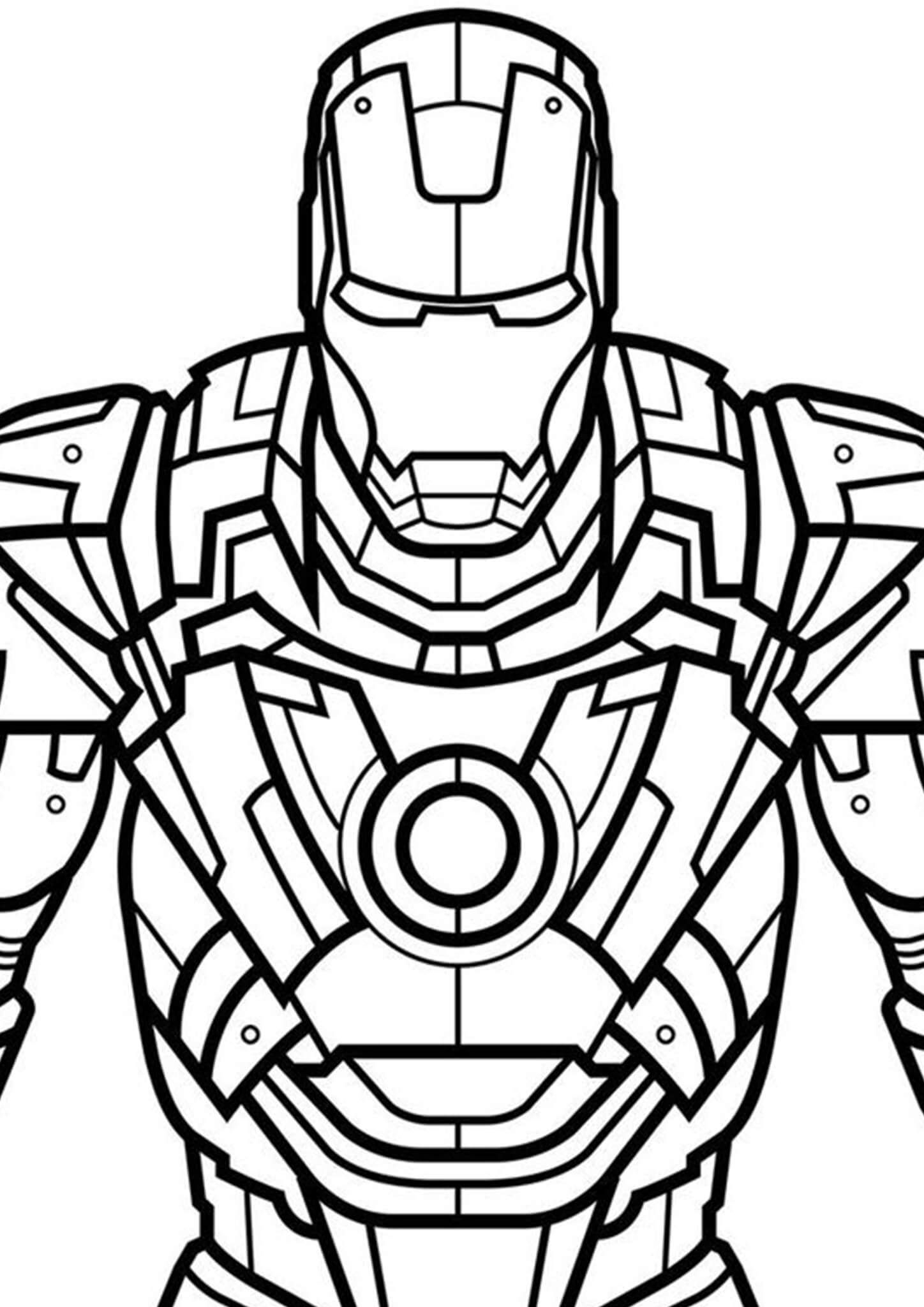 printable picture of Iron Man
