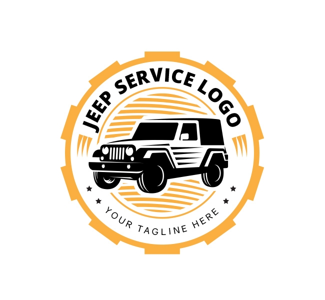 Jeep Service Logo Business Card Template The Design Love