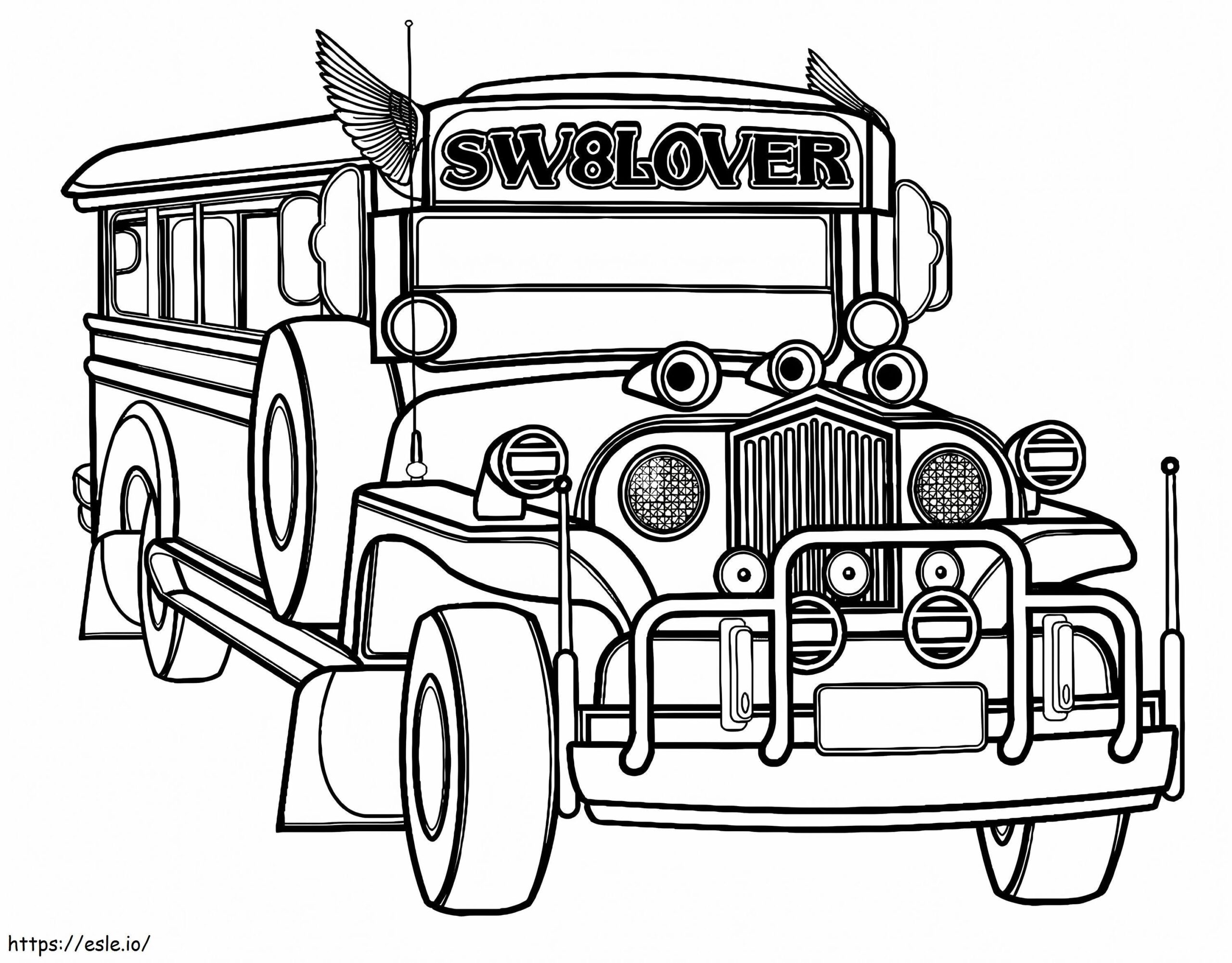 printable jeepney template