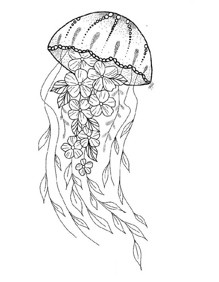 jellyfish coloring pages printable
