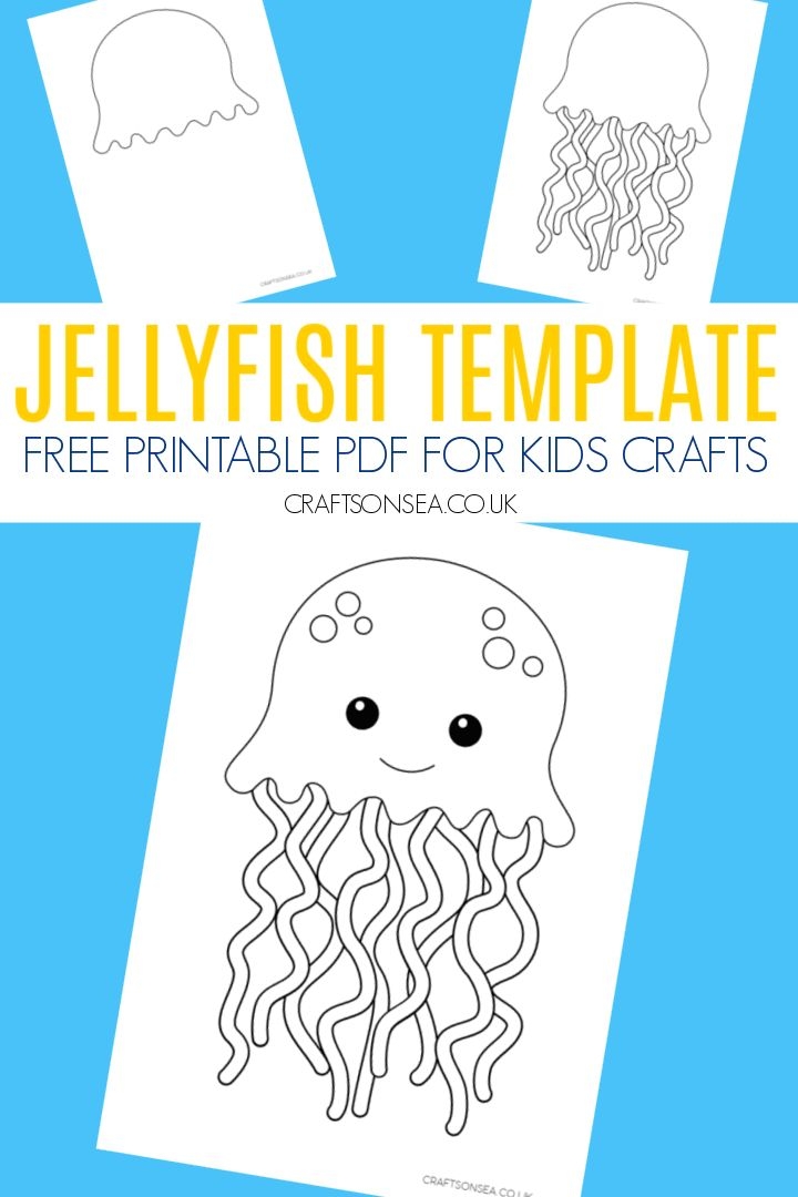 Jellyfish Template FREE Printable PDF Crafts On Sea Templates
