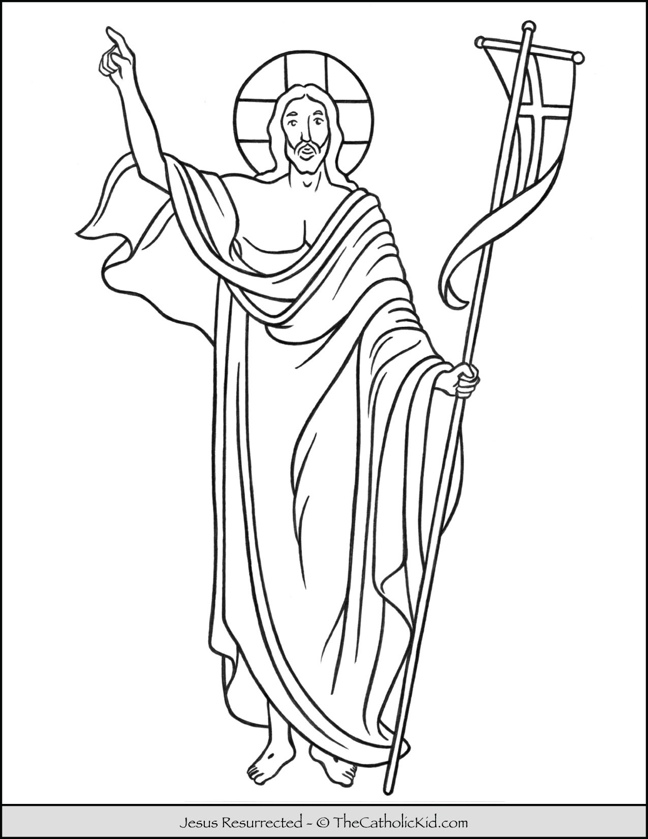 coloring page jesus