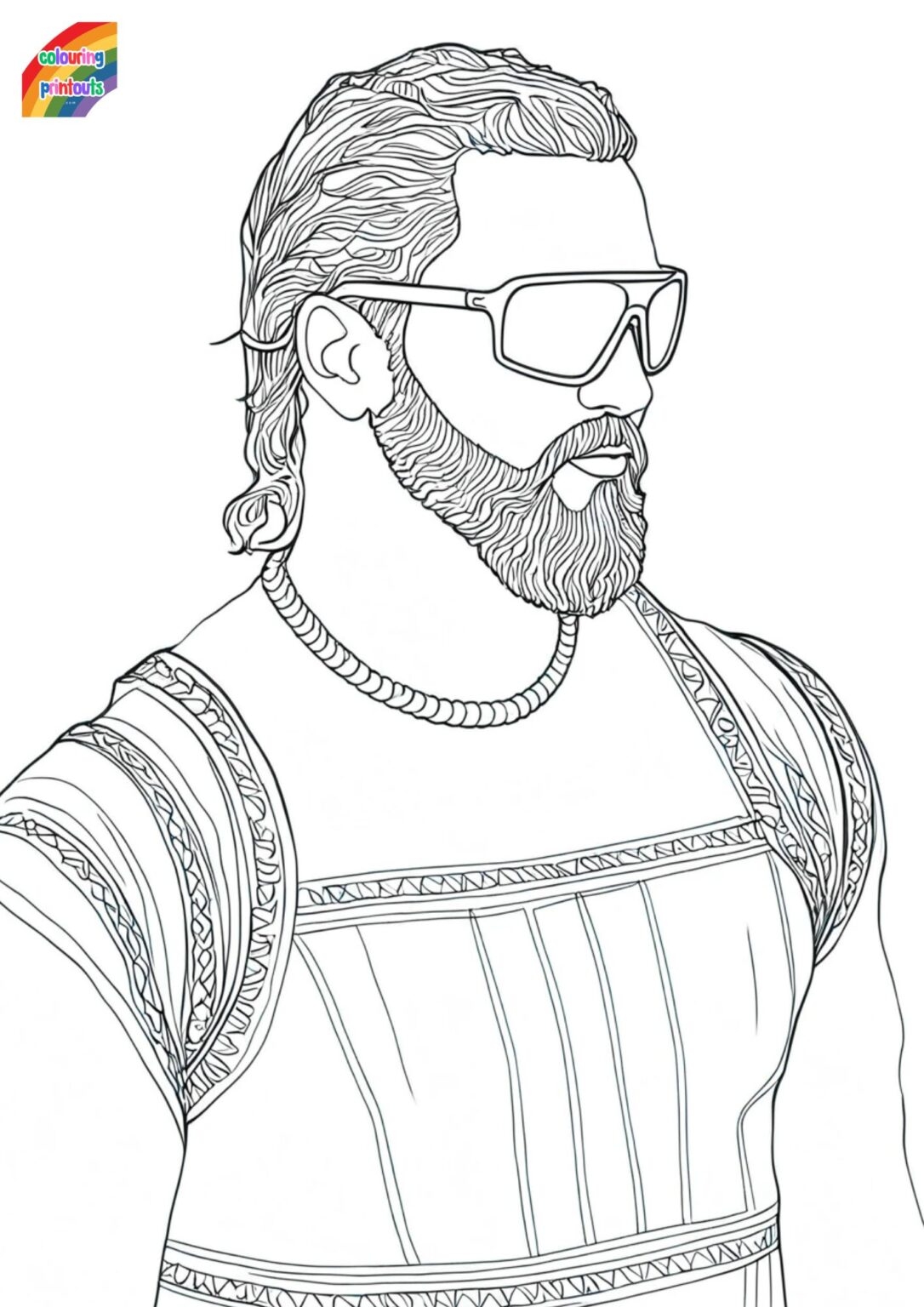 Jey Uso Coloring Pages Free Printables 
