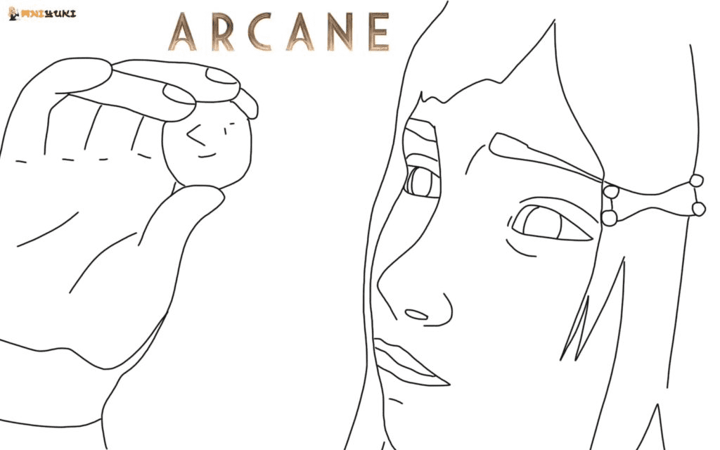 Jinx Arcane Lol Coloring Page Free Printable Coloring Pages