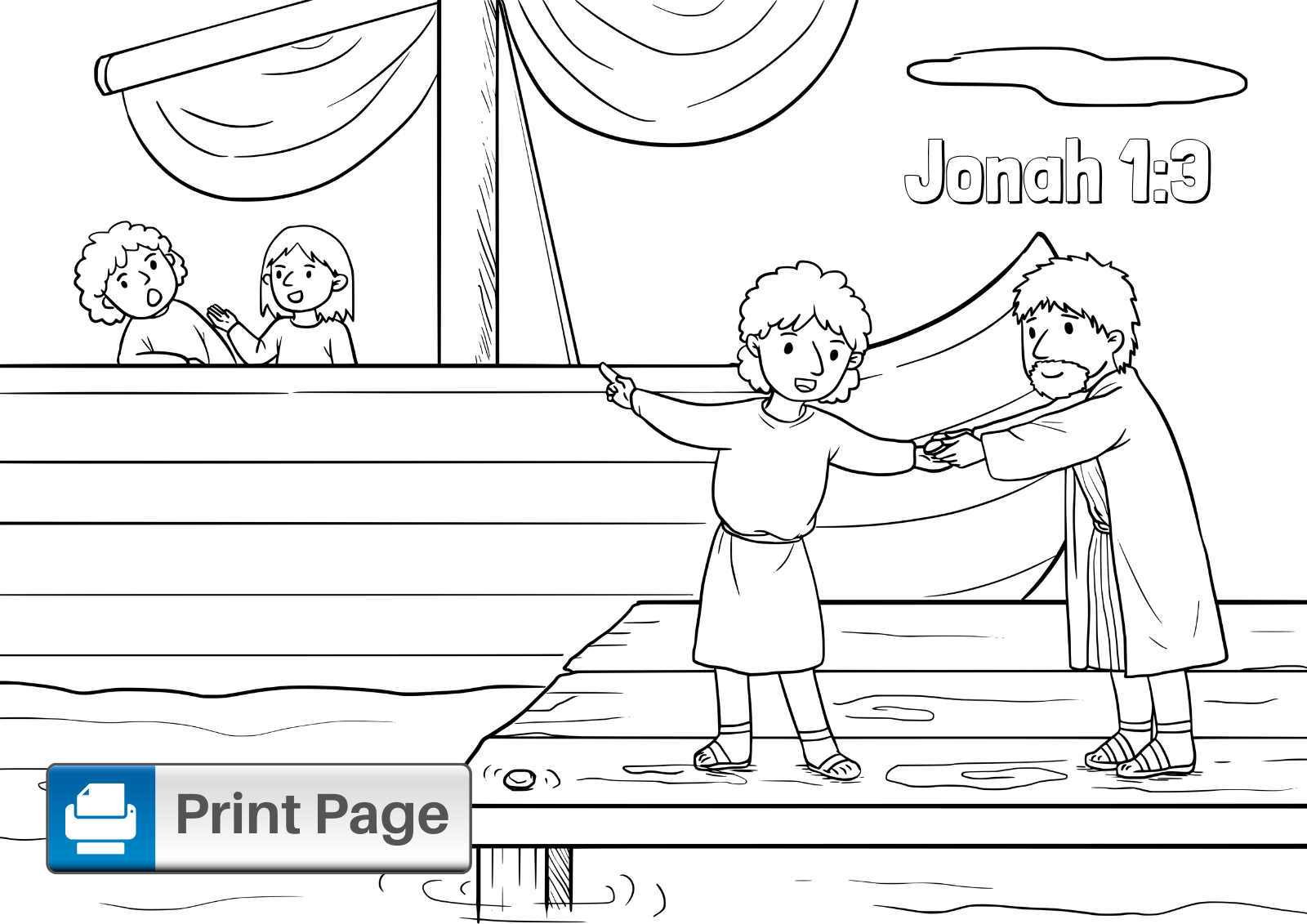jonah coloring page for kids