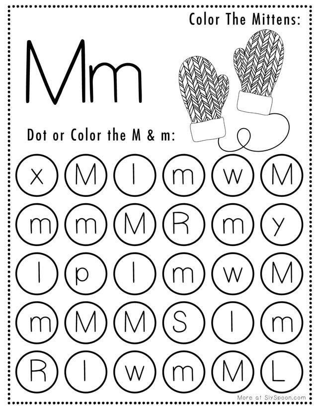 Joyful Learning Free Printable Christmas Themed Letter M Worksheets 