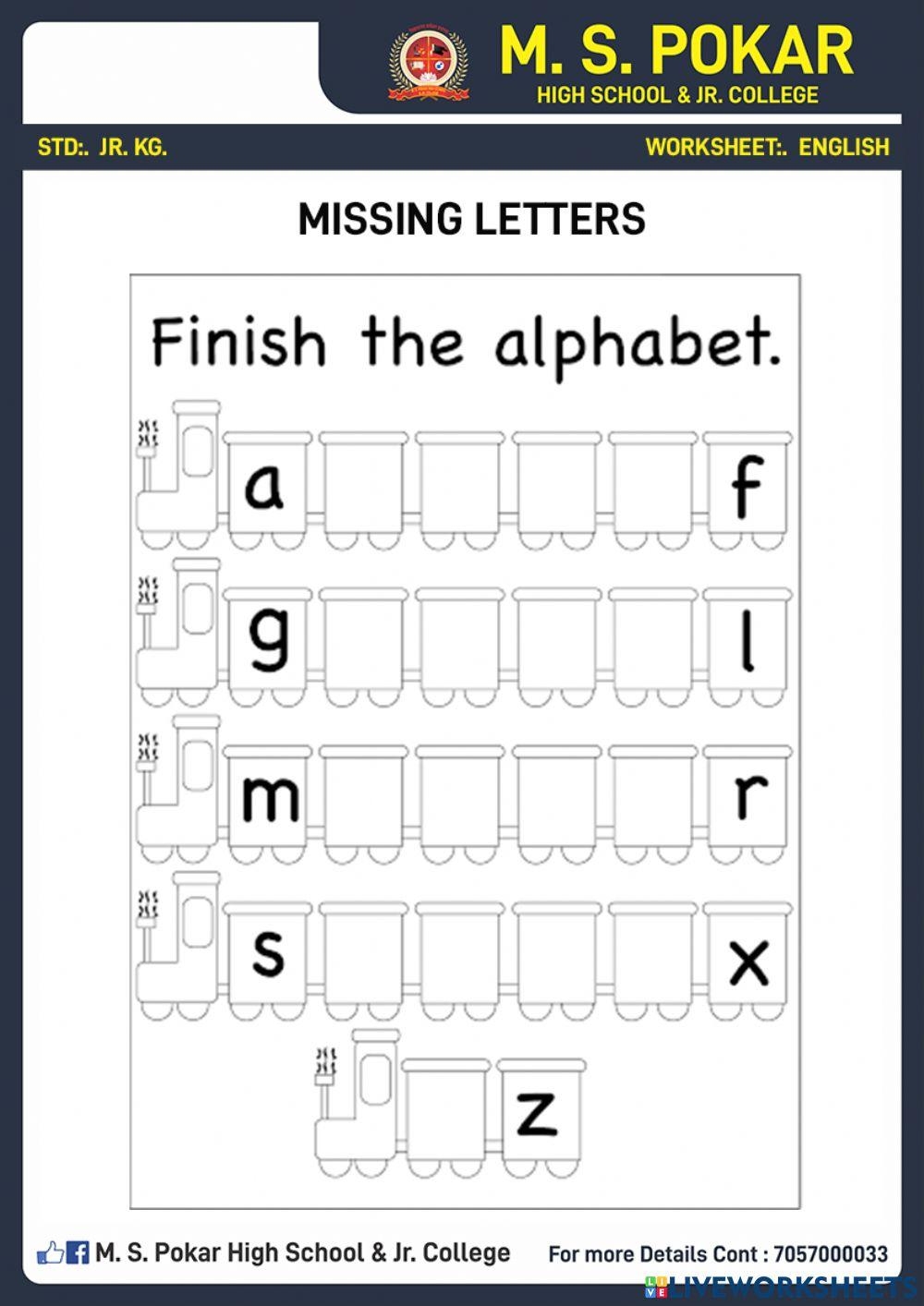 Jr KG English Worksheets Worksheets Library