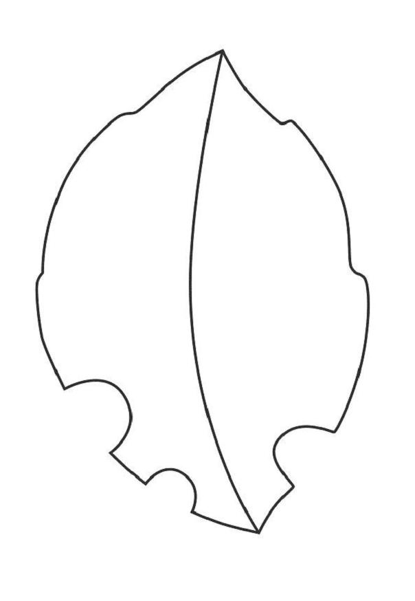 jungle leaves printable template