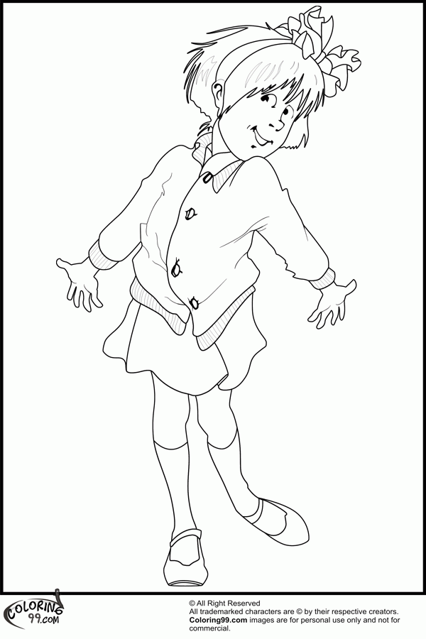 Junie B. Jones coloring pages pdf