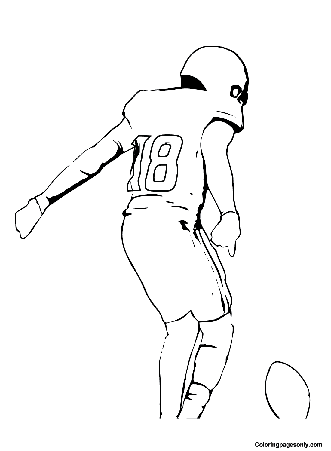 Justin Jefferson Free Coloring Page Jefferson Coloring Page Page For