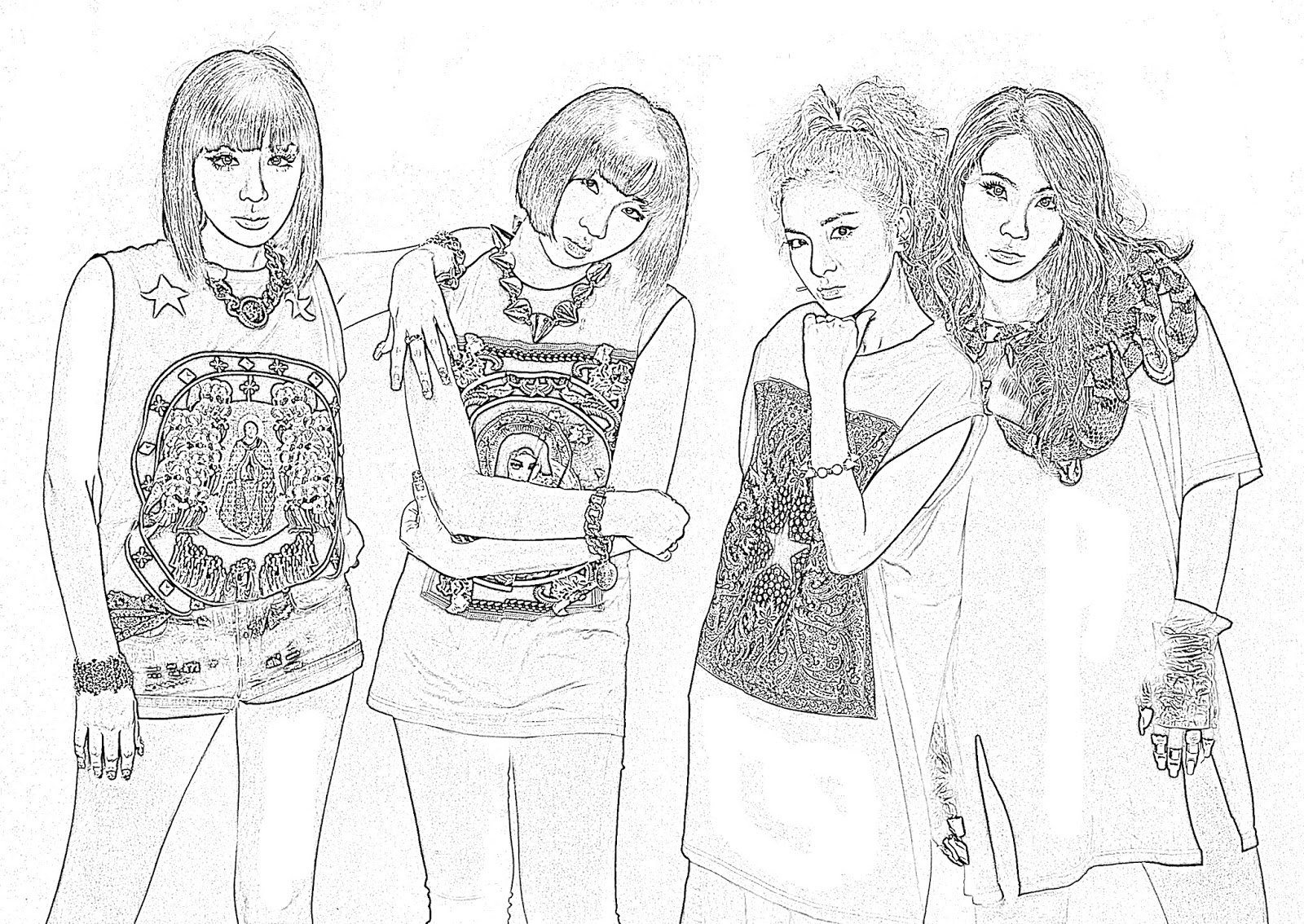 K Pop Coloring Pages Coloring Home