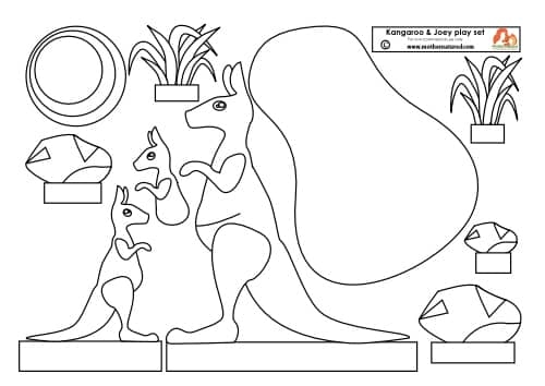 kangaroo puppet printable