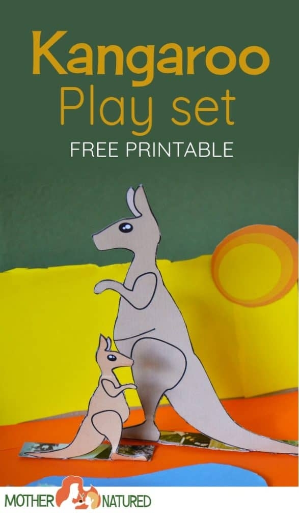 Kangaroo Puppet Play Set Mother And Joey Mother Natured