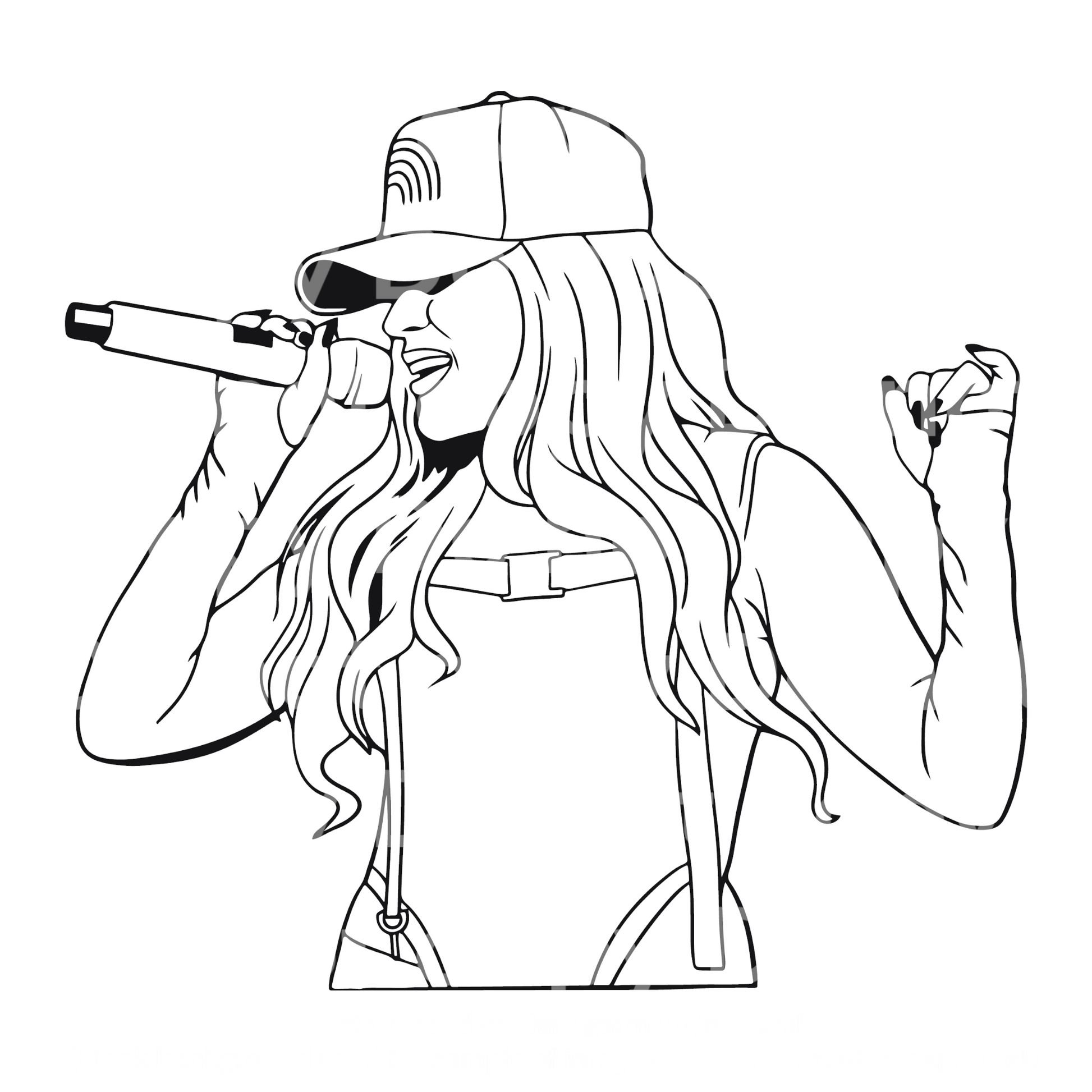 Karol G Coloring Pages Coloring Nation