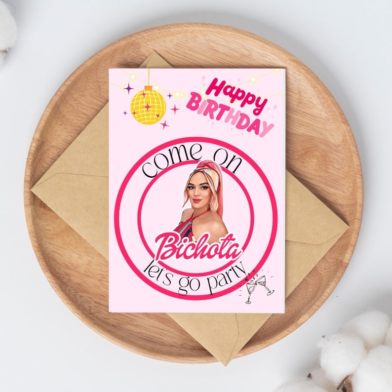 Karol G Printable Card Bichota Png Card Design Doll MSB Etsy