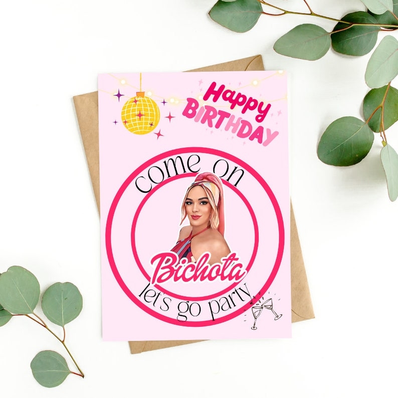 Karol G Printable Card Bichota Png Card Design Doll MSB Etsy