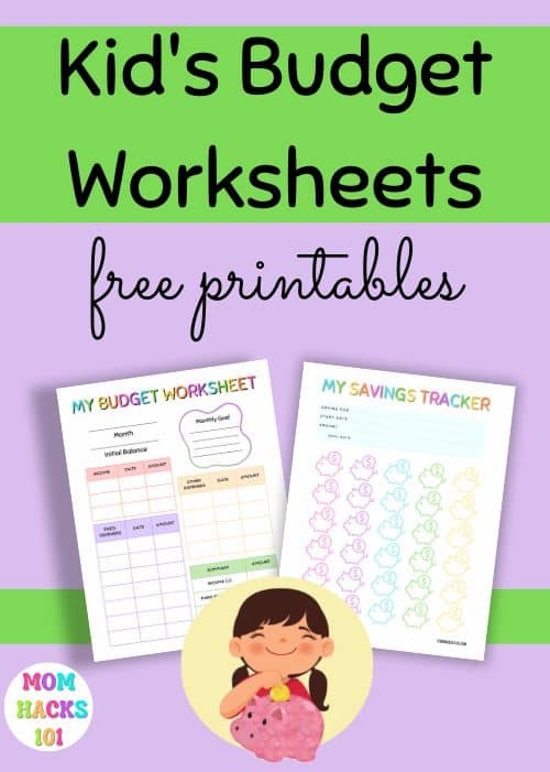 Kid 39 s Budget Worksheets FREE Printable Mom Hacks 101