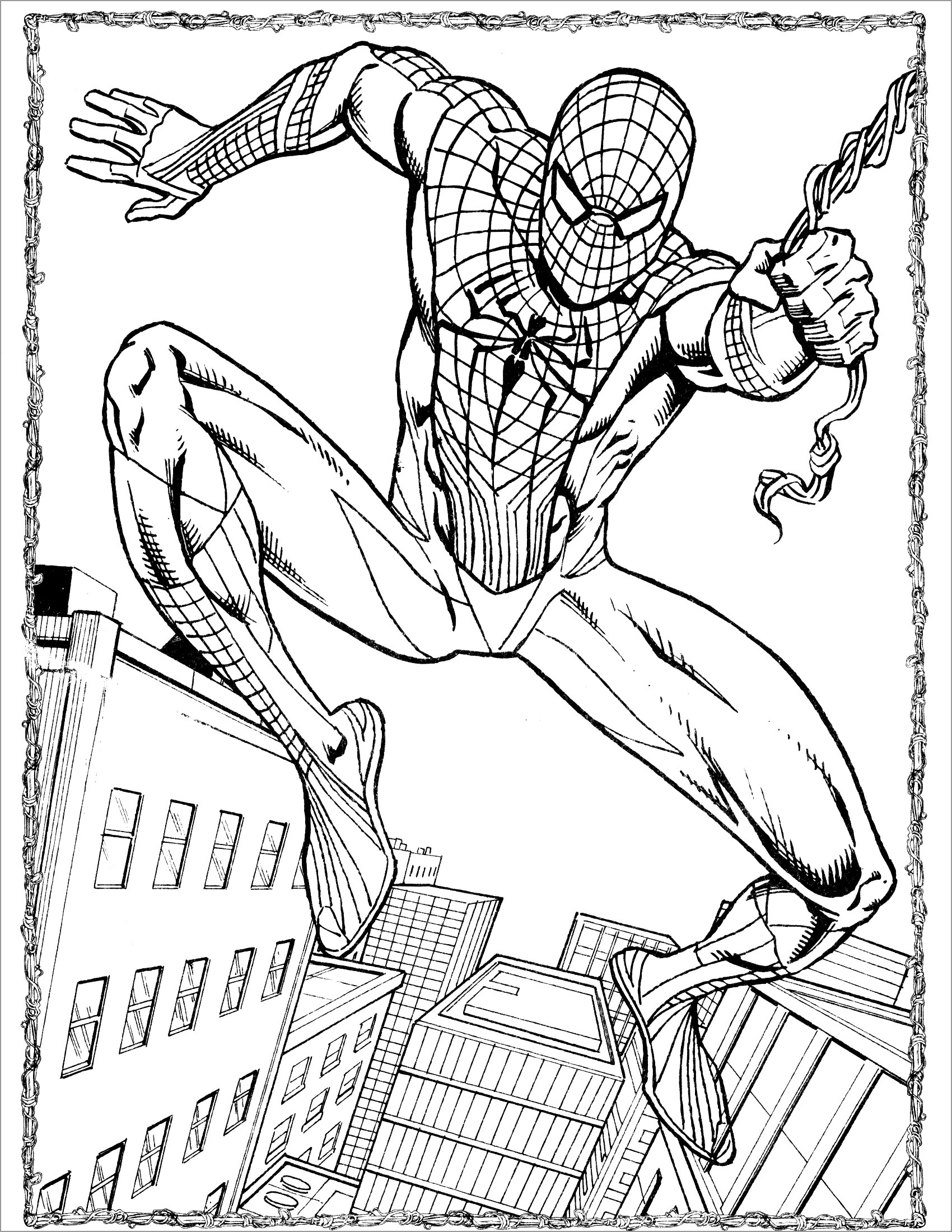 free coloring pages spider-man printable