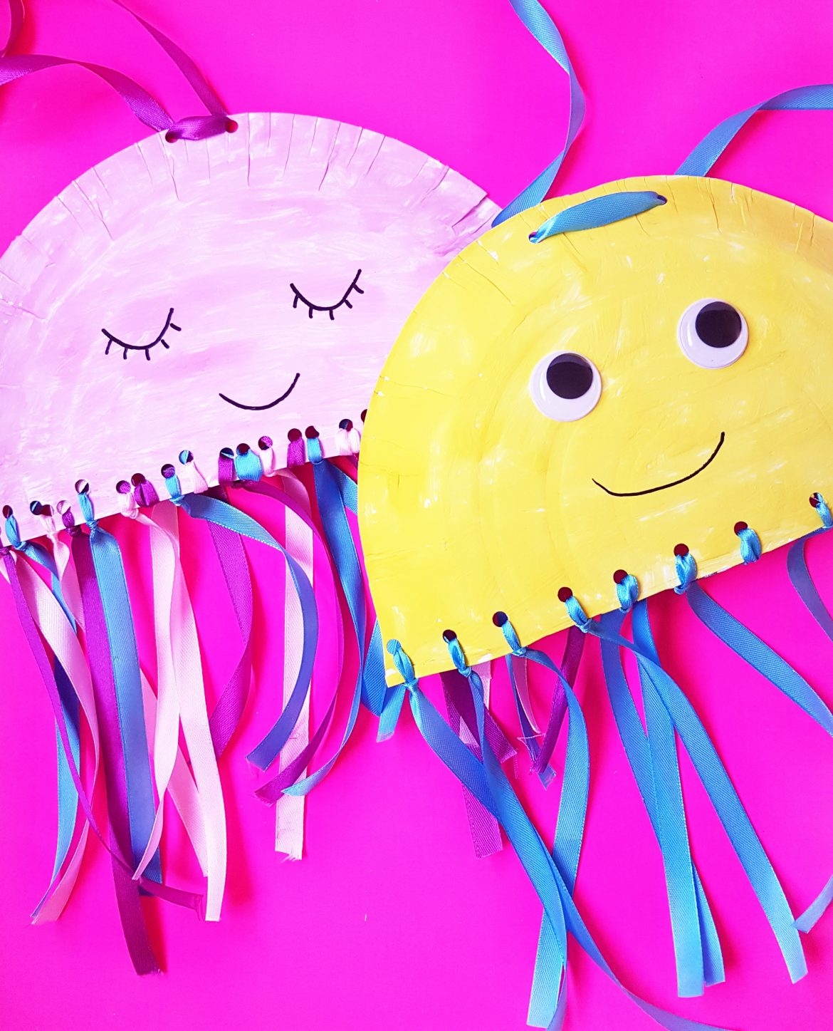 Kindergarten Craft Paper Plate Jelly Fish Craft