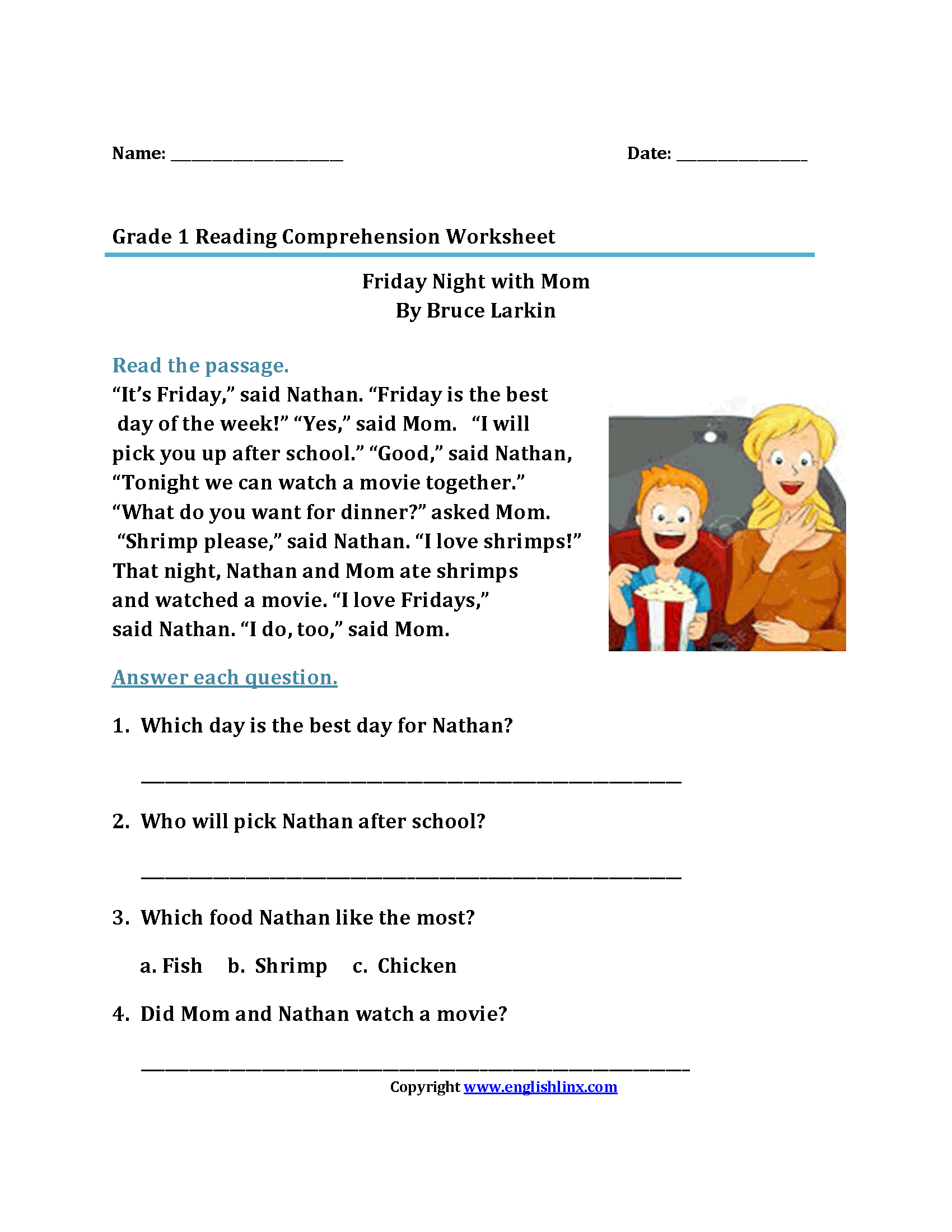 kindergarten english worksheets pdf