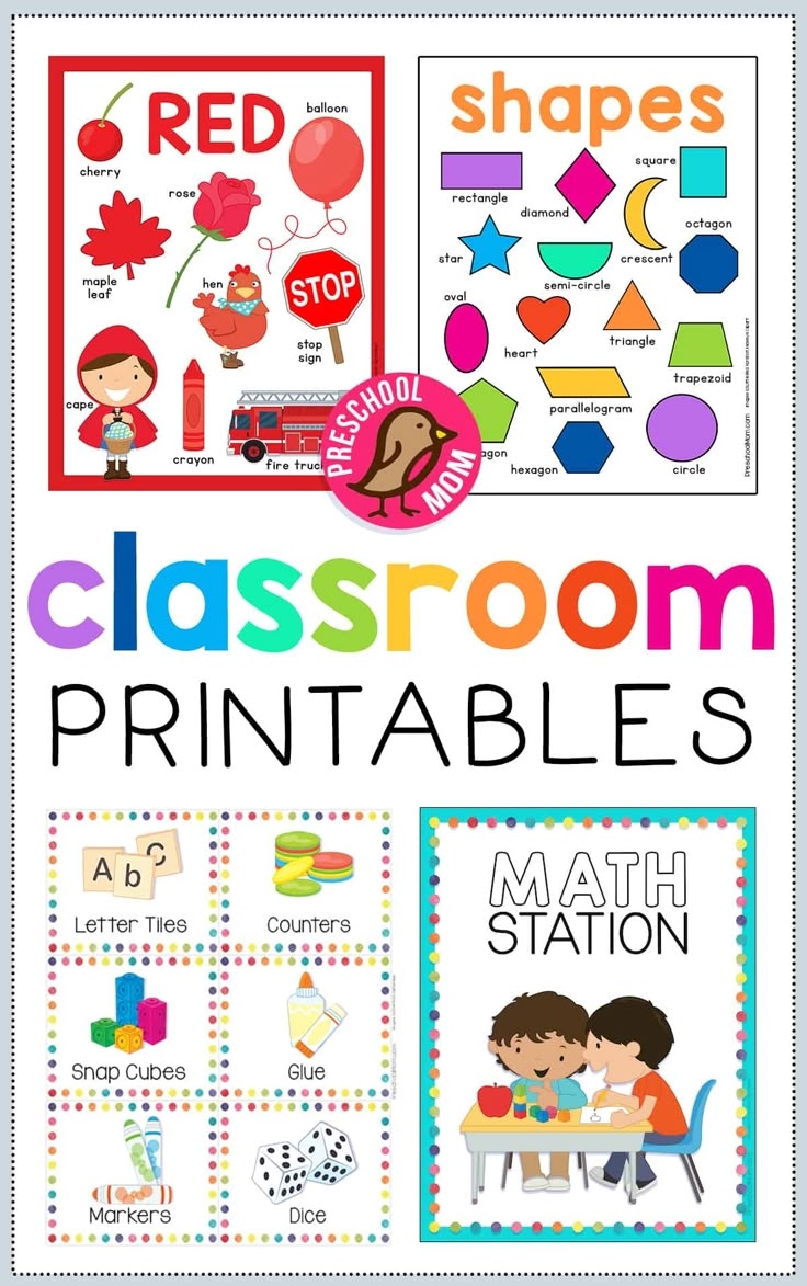 Kindergarten Learning Printables