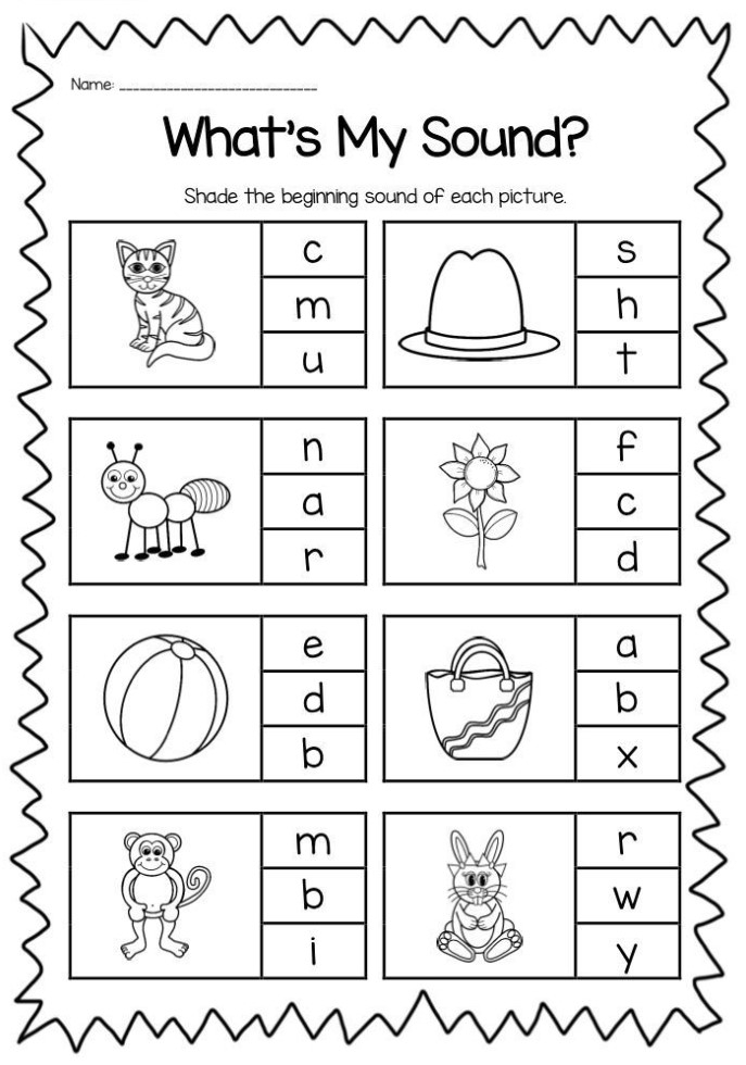 kindergarten worksheets free printable