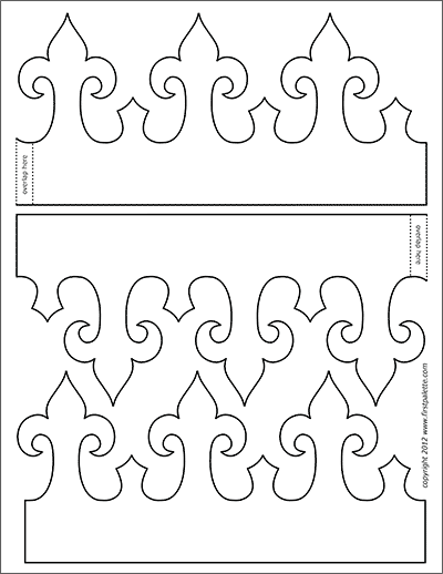 King And Queen 39 s Crown Templates Free Printable Templates Coloring 
