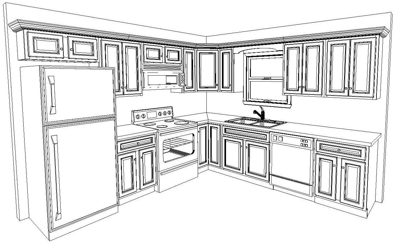kitchen cabinet design template