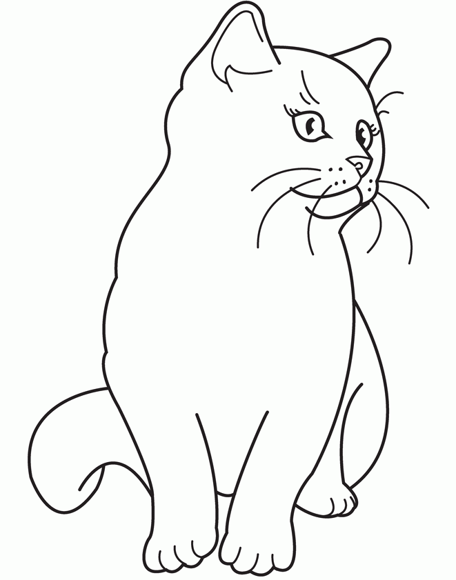 kitten coloring pages printable