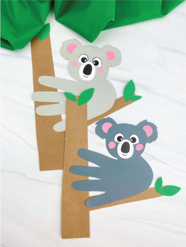 Koala Handprint Craft For Kids With Free Template Story Simple