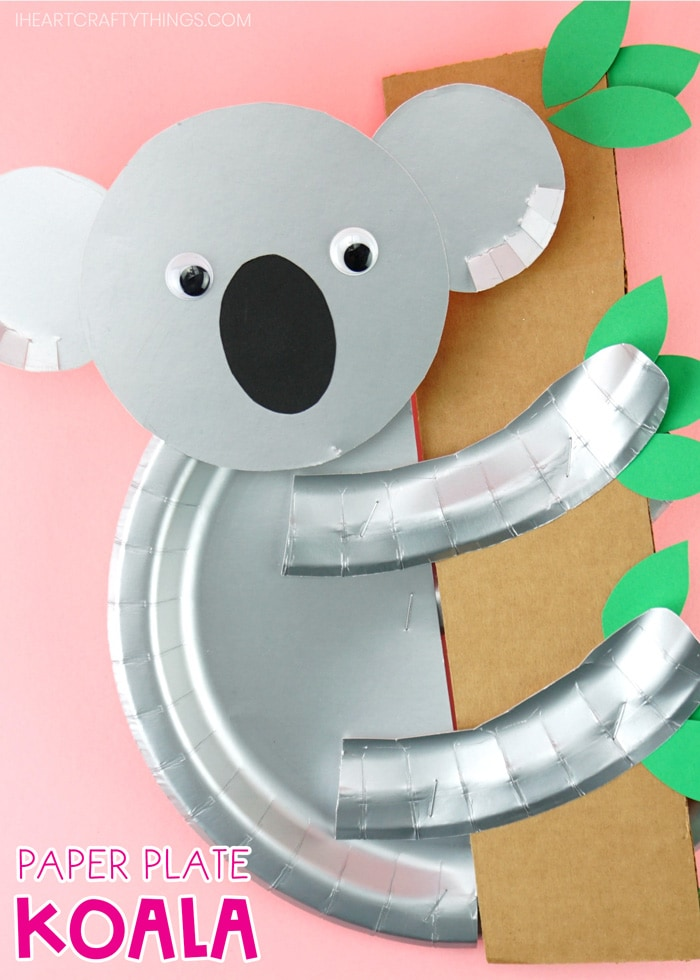 Koala Printable Template Easy Paper Plate Craft For Kids Paper Plate 