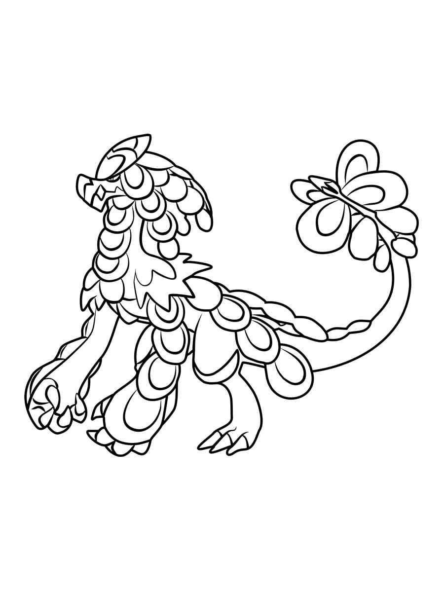 Kommo o Pokemon Coloring Pages Free Printable
