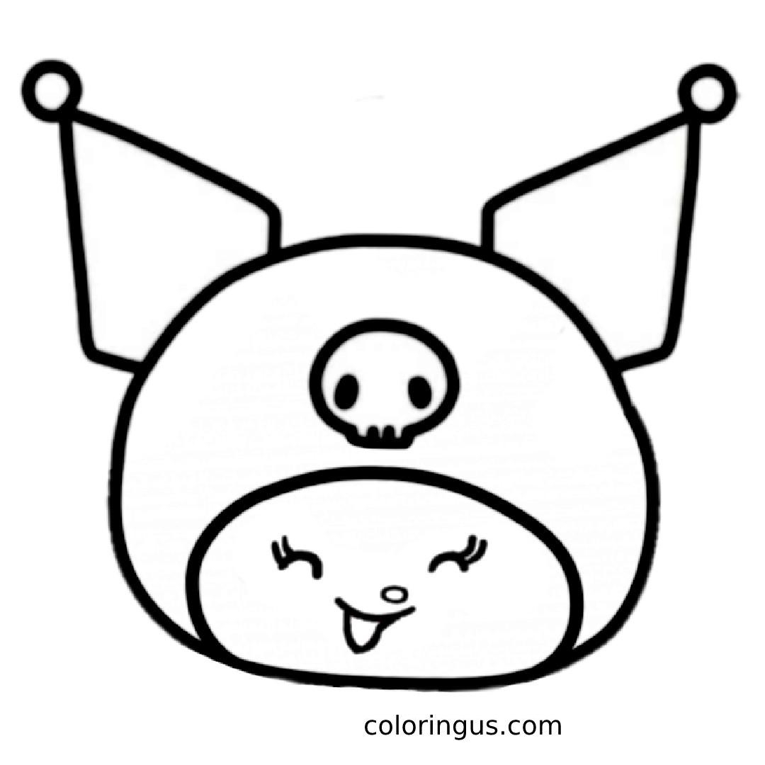 Kuromi Coloring Pages Free Printable PDF