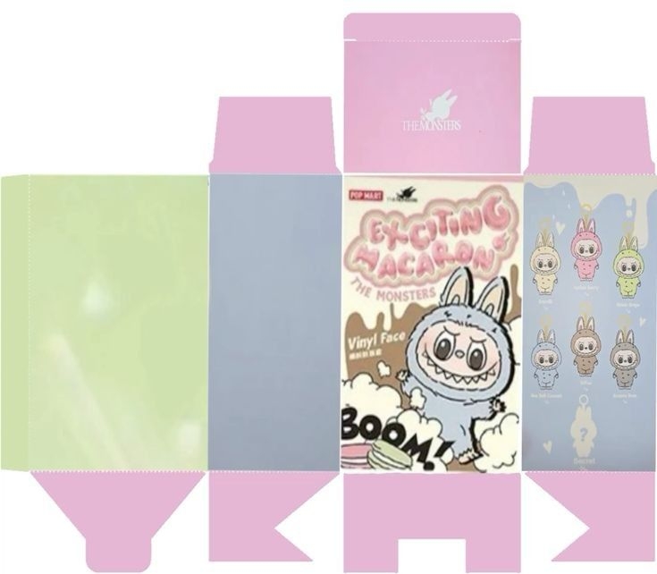 Labubu Box Template Printable Paper Toys Template Paper Doll Template