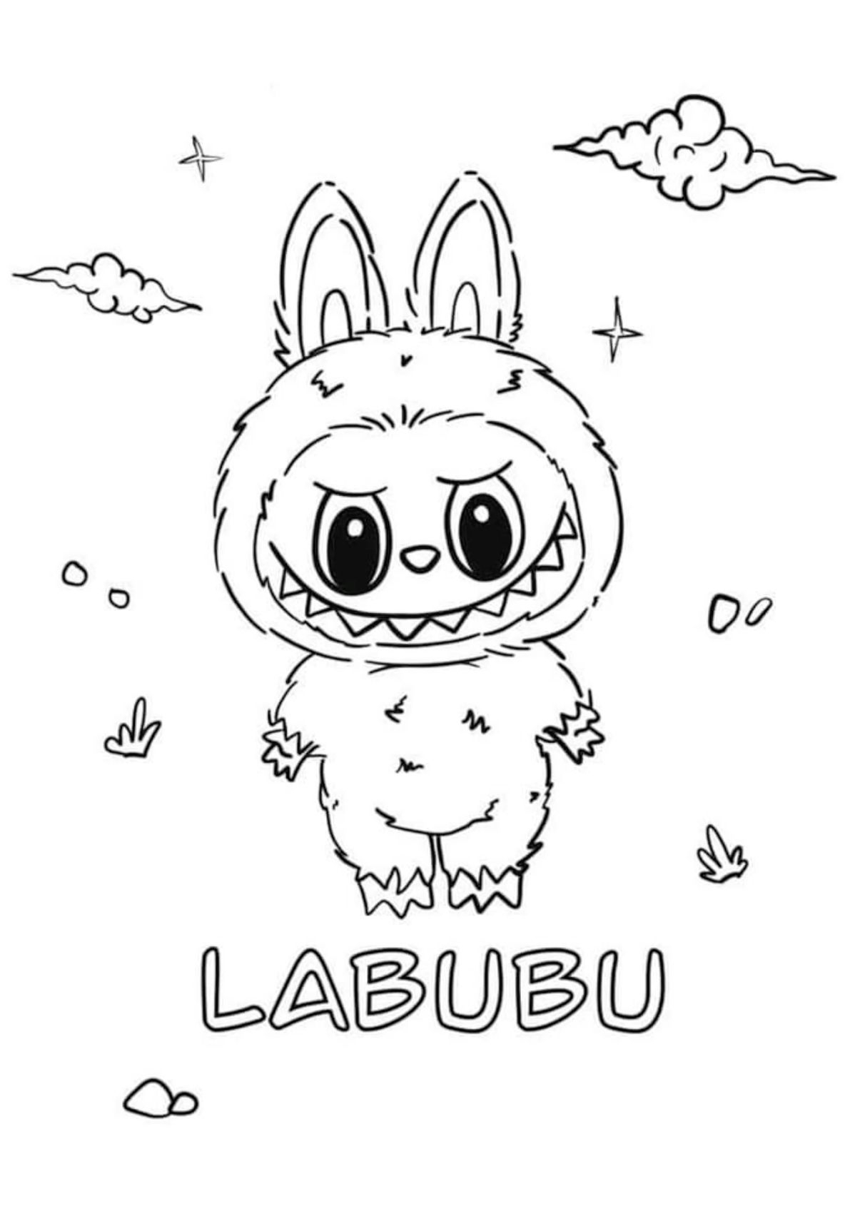 Labubu Coloring Pages Coloring Nation