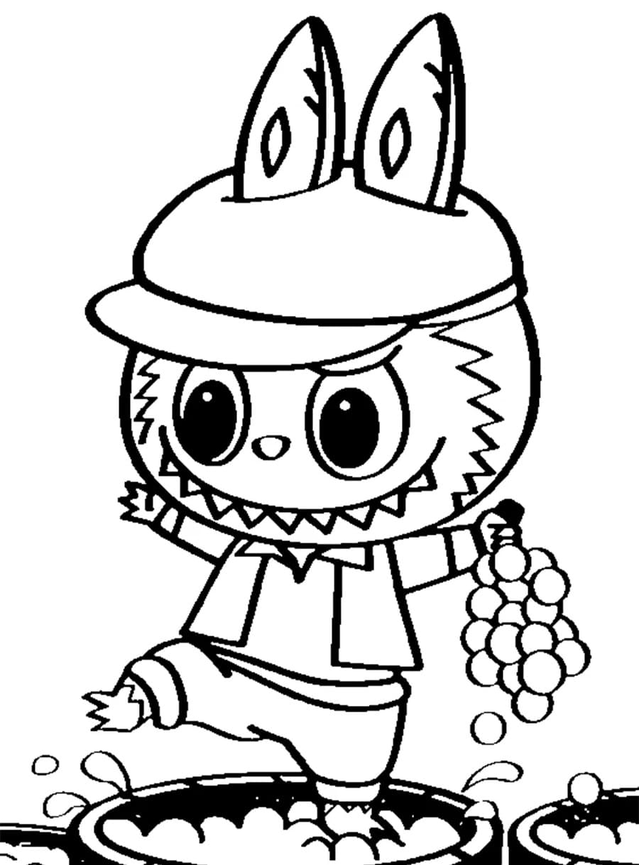 labubu coloring for kids