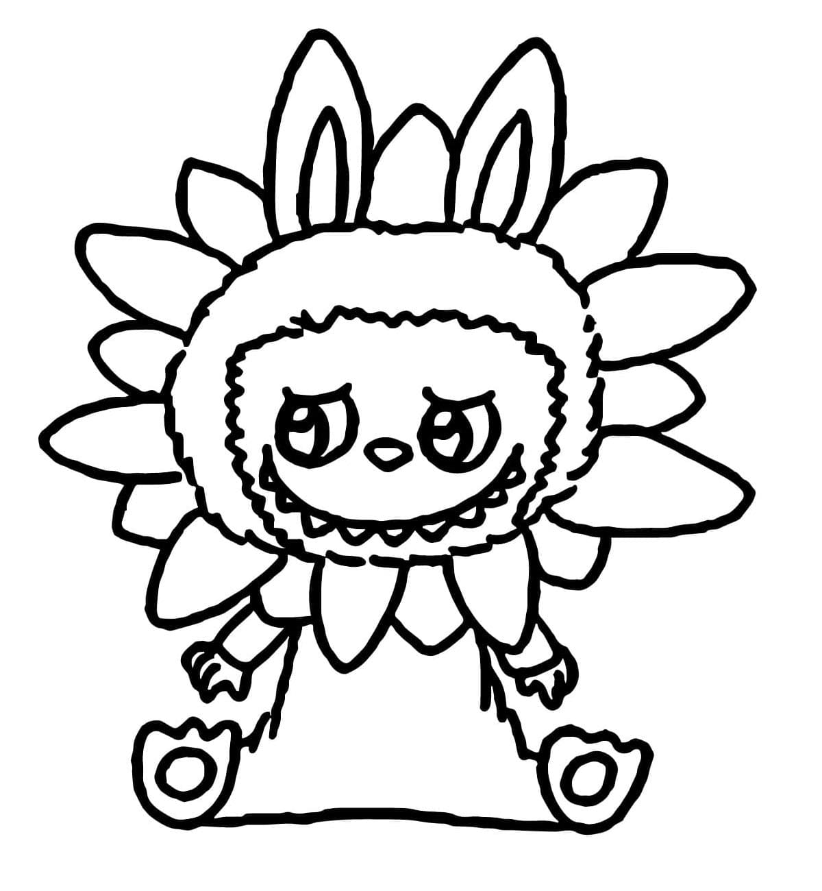 Labubu Printable Coloring Page Free Download And Print For You 