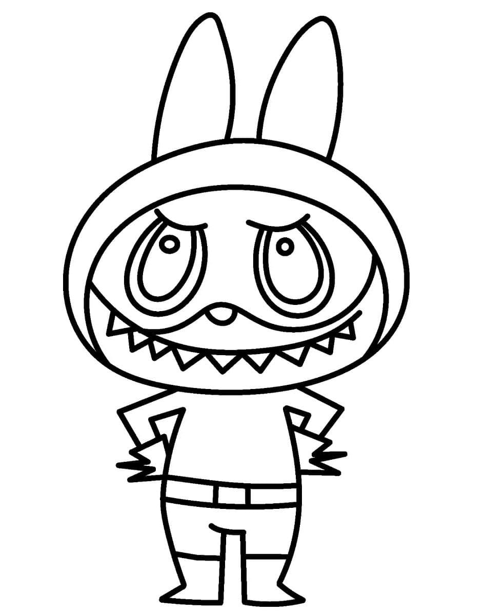 Labubu Printable Coloring Page Free Download And Print For You