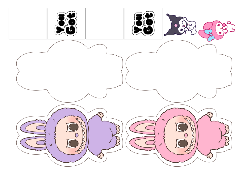 paper doll printable labubu