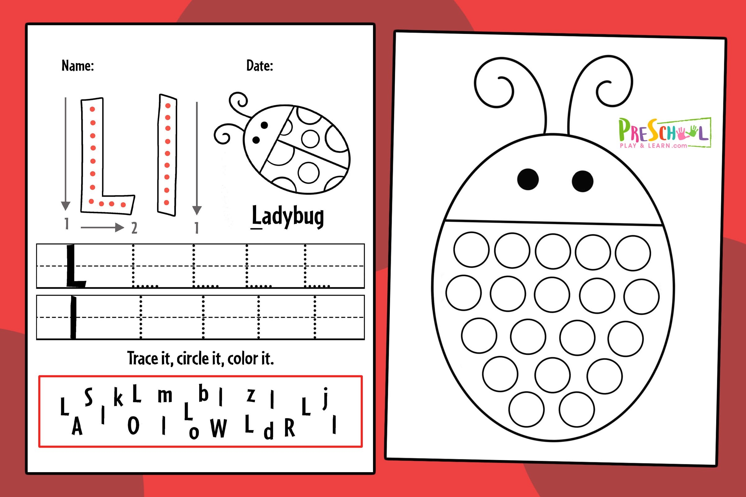 Ladybug Worksheets For Kids Free Printable Worksheets Library