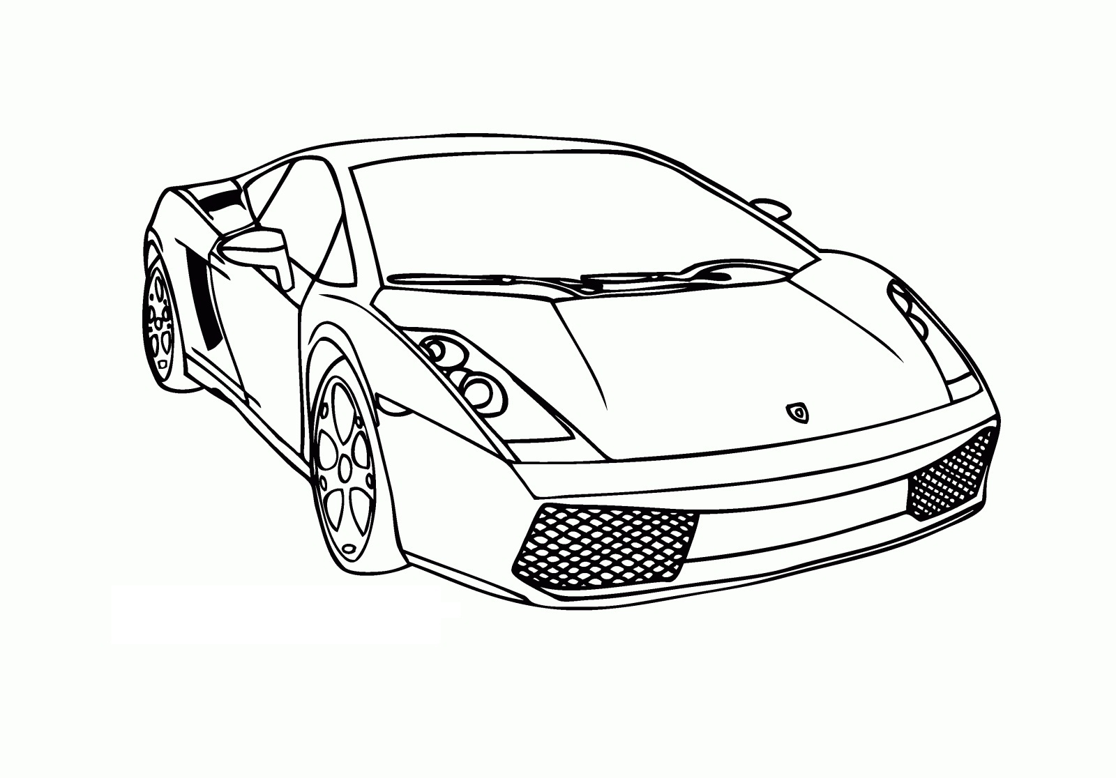 Lamborghini coloring pictures printable