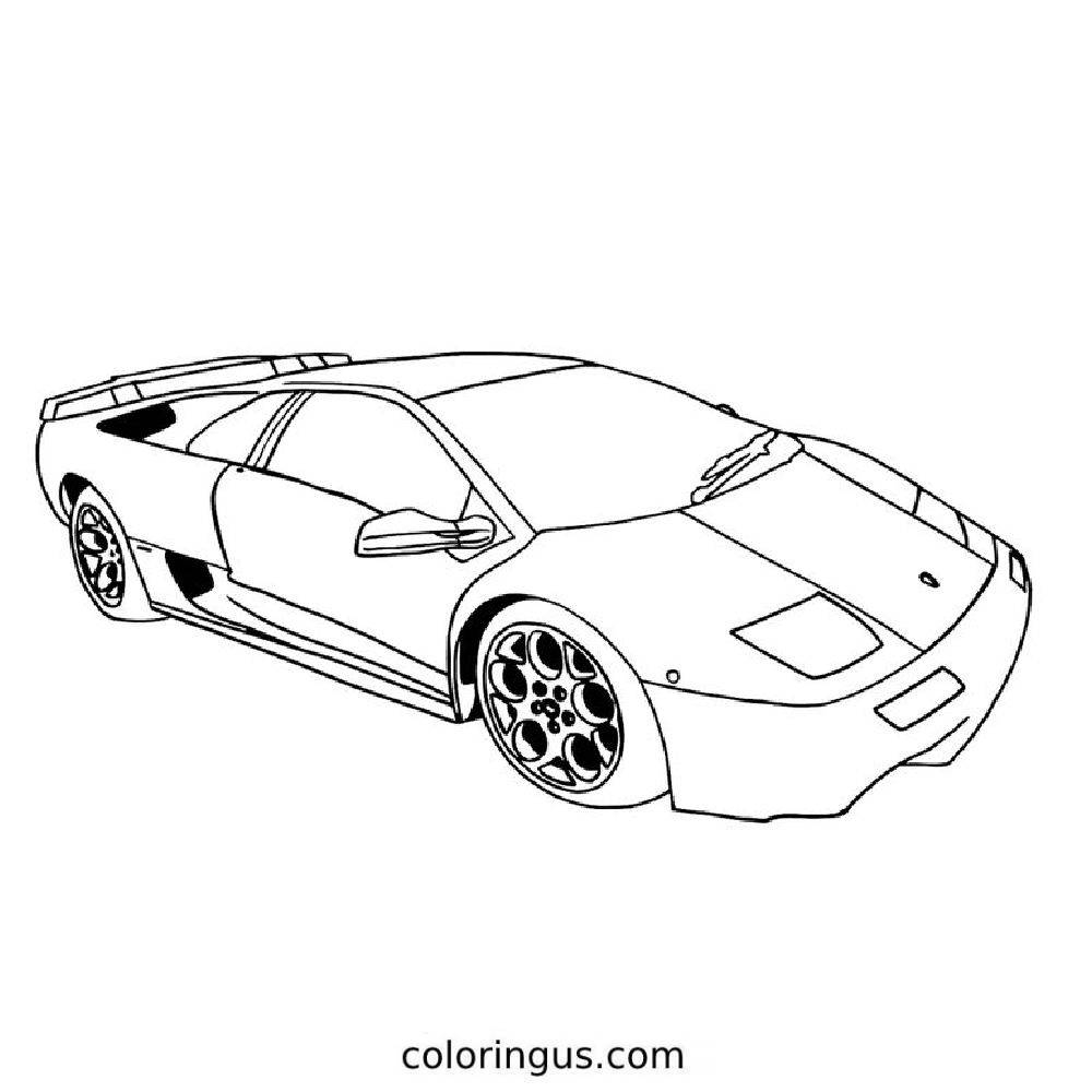 Lamborghini Coloring Pages Free Printable PDF 
