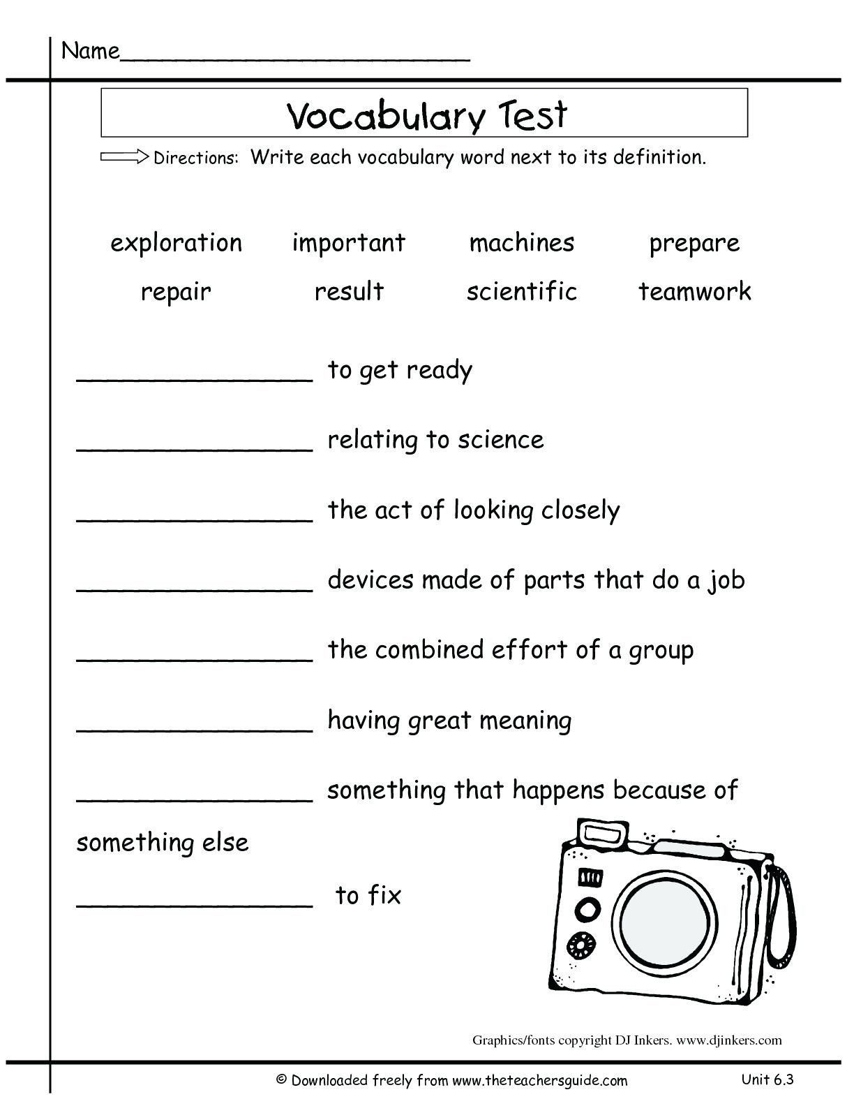 Language Arts For 5th Grade Worksheets Language Worksheets