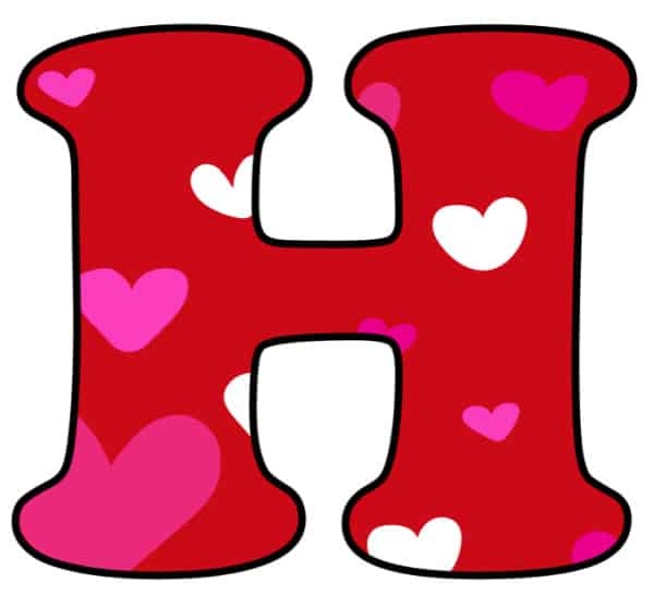 free printable alphabet letters h