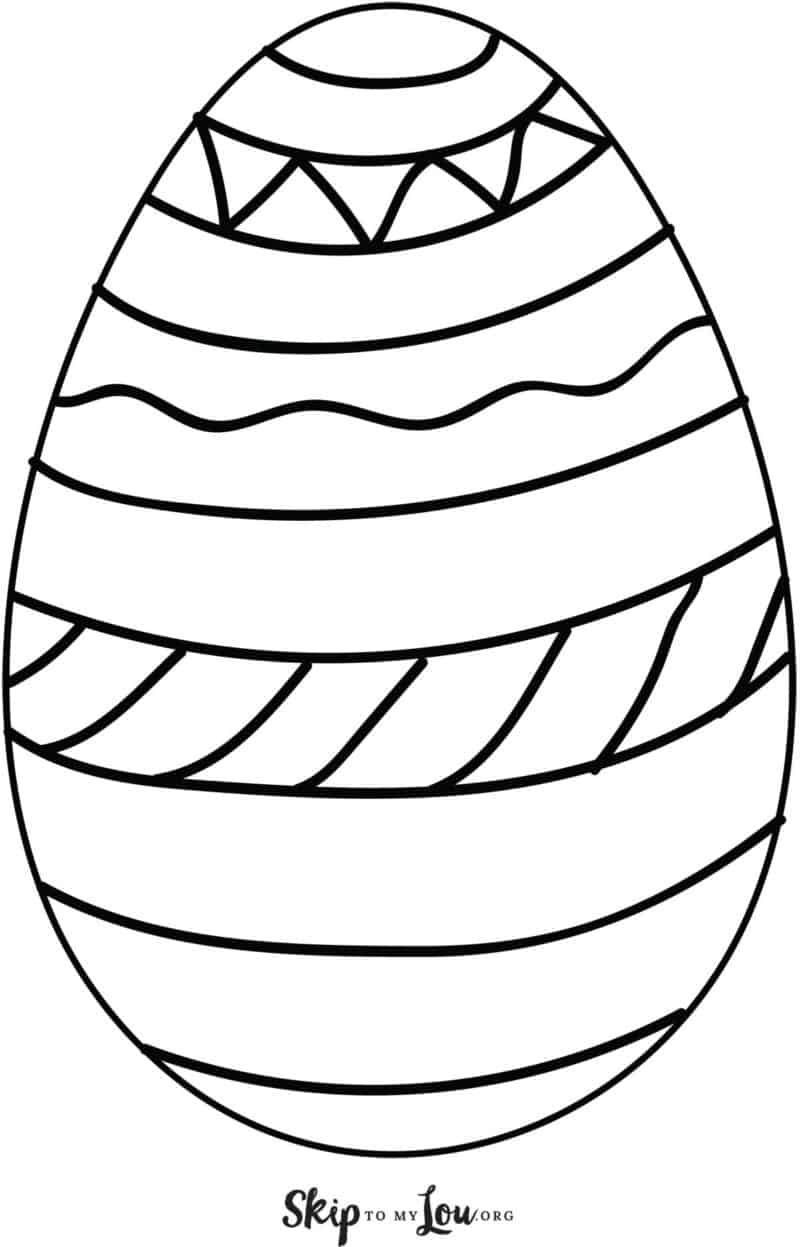 Large Printable Easter Egg Template Printable Templates