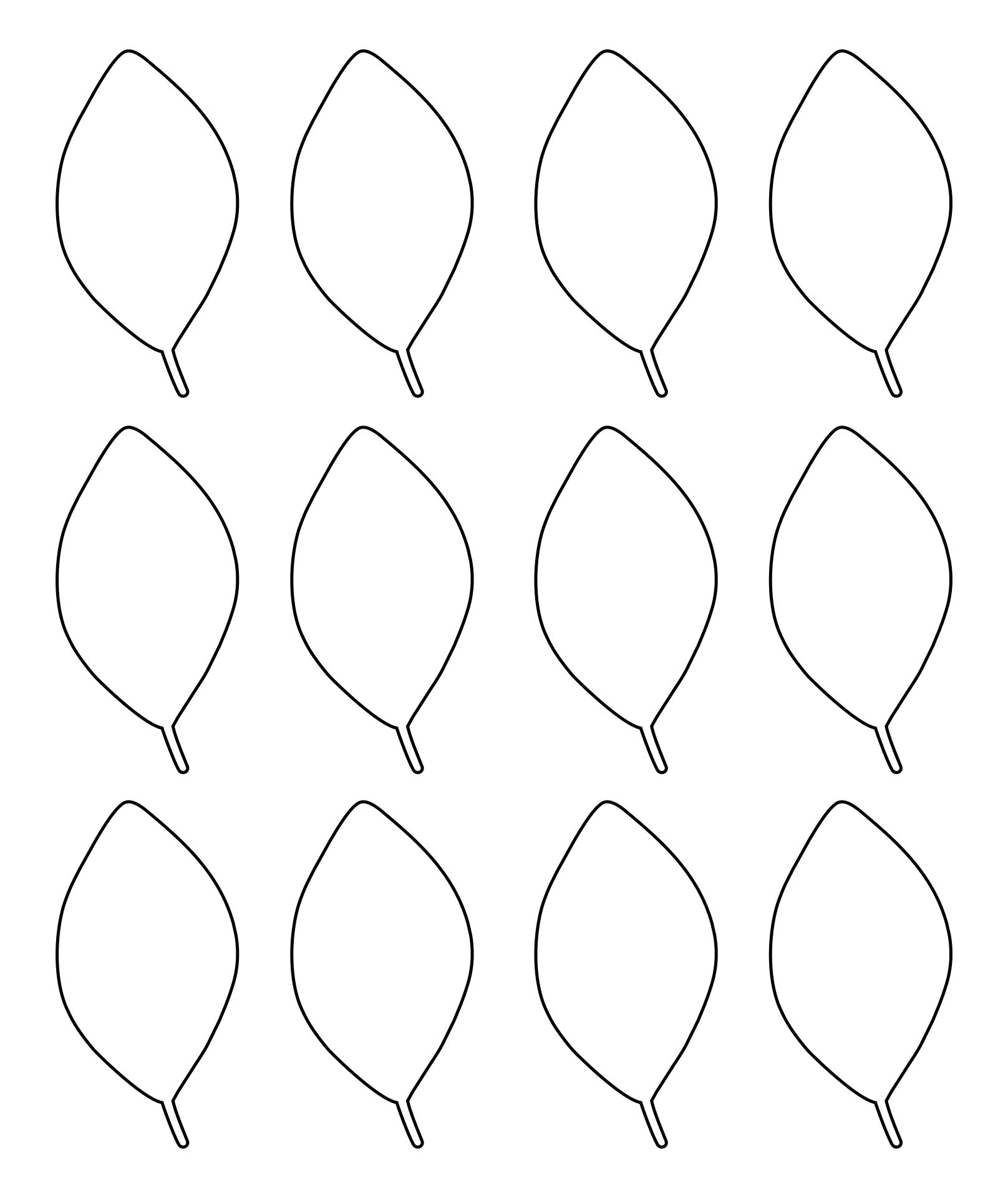 Large Printable Leaf Pattern